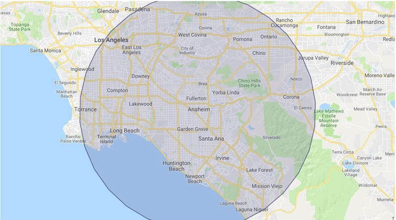 Genesis Pro Carpet Care Service Areas. Orange County, Los Angeles, Riverside. 